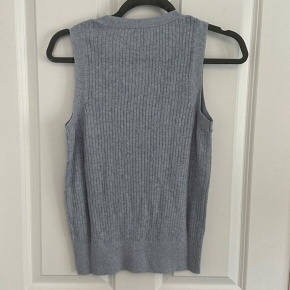 Garnet Hill Helena Linen & Cotton Tank Sweater - Picture 4 of 5